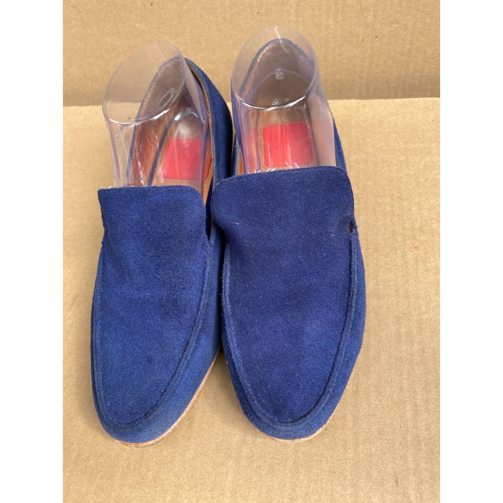 Zoe Kratzmann Womens Blue Suede Loafers Size 38 Slip On Us 7.5 Artsy Elegant — image 7 of 8